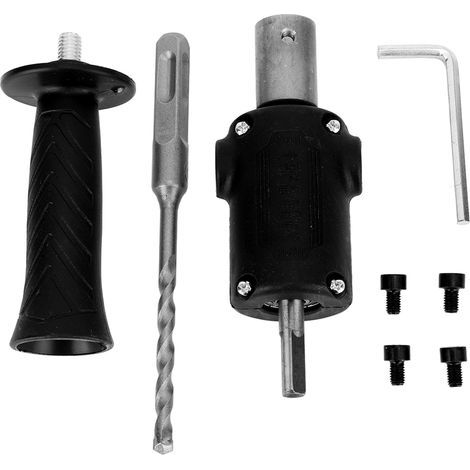 Tête de Conversion de marteau électrique, foret rotatif noir (1/5)