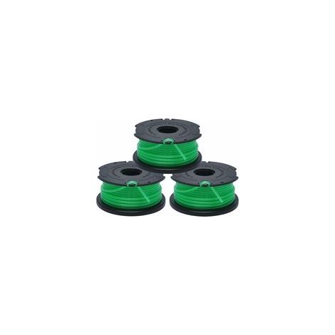 Bobines de Rechange pour Coupe-Bordures, Bobine A Déroulement Automatique, 3 x 6 m de Fil en Nylon et Résistant, Fil de ⌀2 mm Fontainebleau Lot de 3 Vert (1/5)