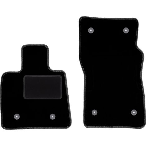 Tappetini anteriori per auto: Alfa Romeo Stelvio 2x4 (2WD) SUV (2016-) neri (1/5)