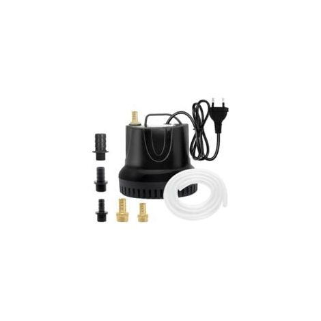 Pompe à Eau Submersible 25W, 1500 L/H Pompe à Eau Ultra Silencieuse Pompe de Bassin Submersible pour Bassin, Fontaine de Jardin Aquarium avec 5 Buses 1.5M Tuyau Flexible Transparent (1/5)