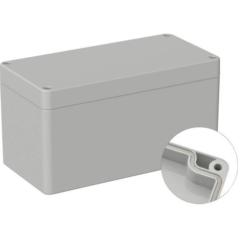 TRU COMPONENTS TC-9065664 Alloggiamento industriale 160 x 80 x 85 ABS Grigio (RAL 7035) 1 pz. (1/2)
