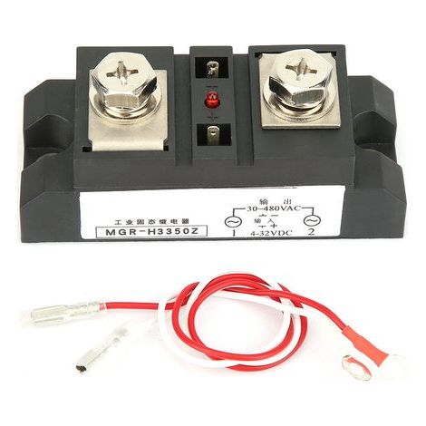 Relais statique industriel 350A, commande DC/AC SSR, modèle MGr h3350Z pour applications haute puissance (1/5)