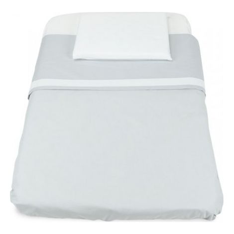 Baby Idea Bettwäsche-Set für Cullami-Wiege L3010G Beistellbett 3-teilig Grau