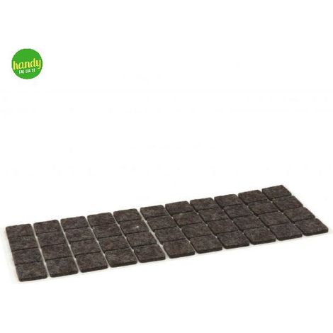 Feltrini quadri 20 x 20 mm marrone 44 pz - masidef (1/2)