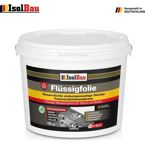 Flüssigfolie 12 kg Dichtfolie Duschabdichtung Abdichtfolie Bad Dusche Küche (1/6)
