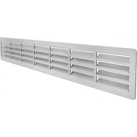 Griglia Di Aerazione 550 X 80 Mm, In Acciaio Inox