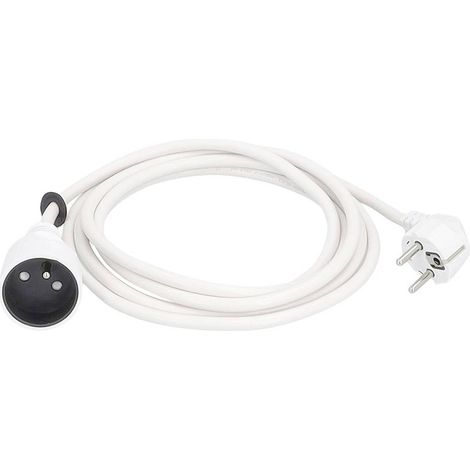 AS Schwabe 850311 alimentation Rallonge 16 A blanc 3 m H05VV-F 3G 1,5 mm² (1/3)