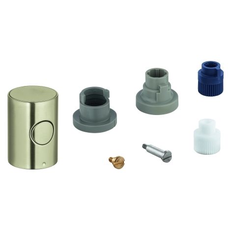 Metallgriff 47984 DN 15 Mengengriff EcoButton nickel gebürstet (1/2)