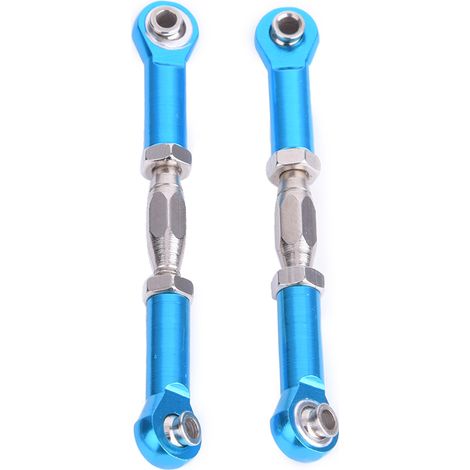 Jeu de 2 tirants de direction en alliage d'aluminium pour voiture RC HSP 94111 94188 94118, bleu (1/5)