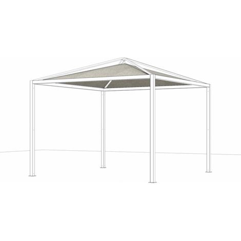 Siena Garden Dachbezug SCHATTENMANUFAKTUR® COMUNA, 300x300 cm P31660 silber (1/5)