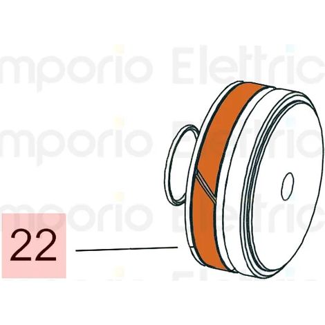 760 - bague piston pour operateurs hydrauliques 760 pour portails battants - FAAC 7049195 (1/3)