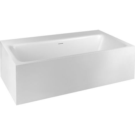 Gessi baignoire Rettangolo, Cristalplant (blanc mat), 1800x810mm,
