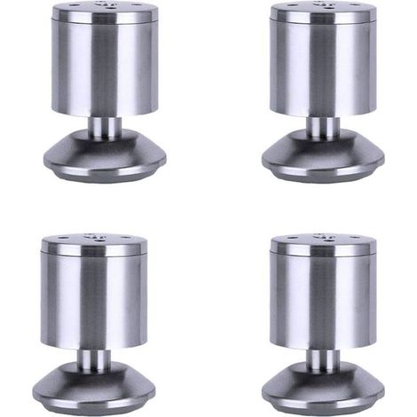 Set mit 4 robusten und verstellbaren Möbelfüßen aus Edelstahl für Sofa, Küchentisch, Barhocker und Tischgestell, 50 x 80 mm (1/4)