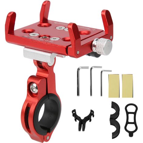 Support GUB G-89 pour Téléphone sur Vélo, Bicyclette et Moto Électrique - Rouge (1/5)