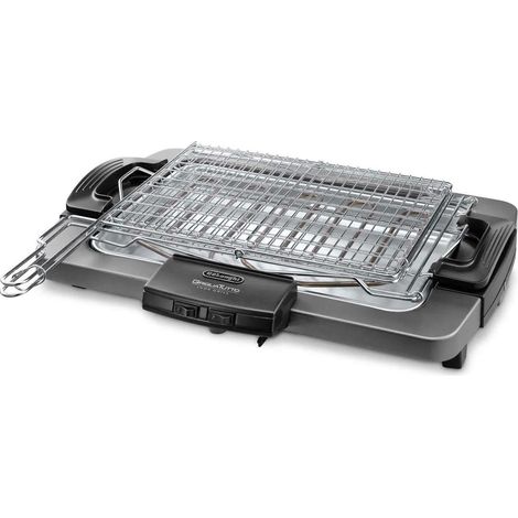 DeLonghi BQ 80.X Barbacoa eléctrica gris metálico