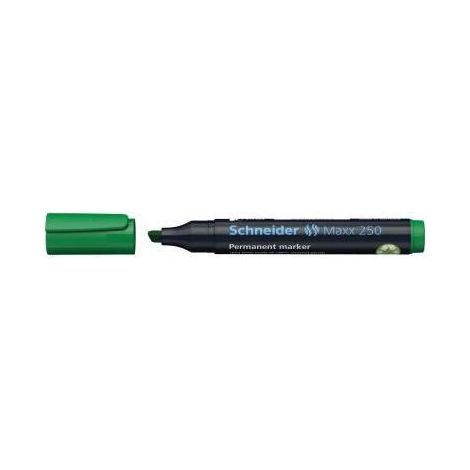 Schneider Permanentmarker Maxx 250 125004 2-7mm Keilspitze grün (1/4)