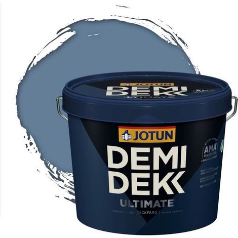 Peinture Bois - DEMI DEKK ULTIMATE - Lasure Opaque Satinée - RAL 5014 - 3L - Bleu Pigeon (1/2)