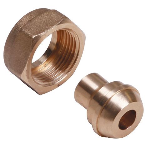 Raccord à jonction sphéro conique 3/4" (20/27) à braser sur tube cuivre Ø16 - Gurtner