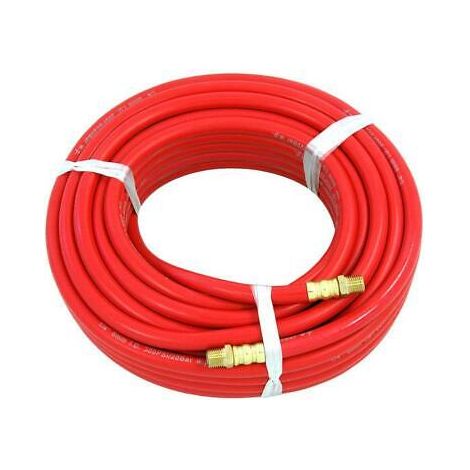 15M 50ft Air Line Rubber Hose Air Line Compressor Tools 1/4 BSP Brass Connector