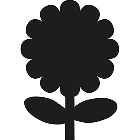 Ardoise Silhouette murale Fleur (1/3)