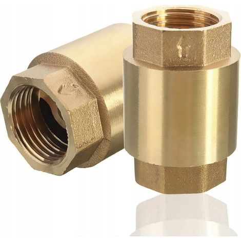 Clapet anti-retour 1 1/2" - Laiton - Haute qualité - Pour l'eau potable - Haute résistance à la pression (1/5)