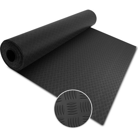 Tapis en caoutchouc Diamond Cut Noir 120 x 300 cm