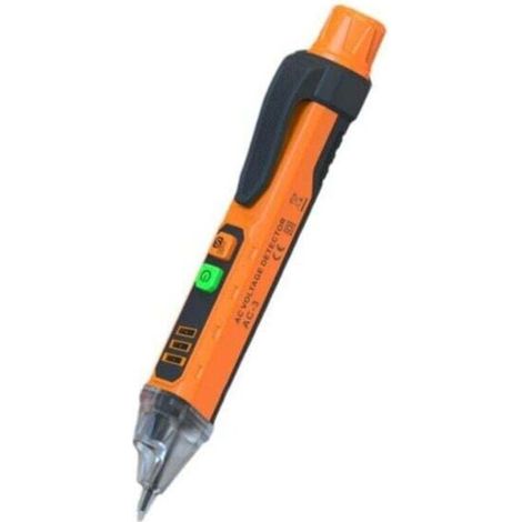 Stylo testeur de tension, détecteur de tension à sensibilité réglable, plage de détection 12-1000 V / 48-1000 V pour détection de courant électrique domestique et industriel (1/4)