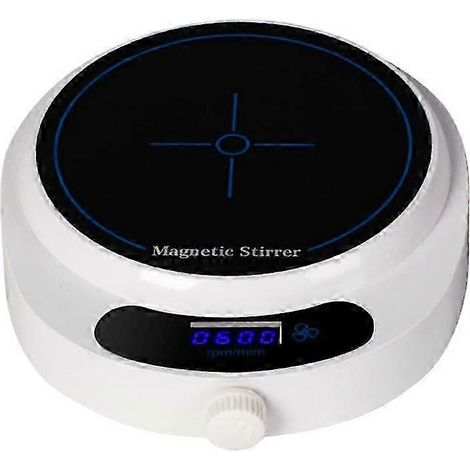 Agitateur magnétique à affichage numérique, mini-agitateur de laboratoire portable, 1000 ml, 4000 tr/min, compatible avec les prises de laboratoire américaines. WHBYV (1/4)