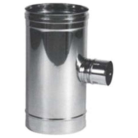 MARAL Gomito T Inox 12 Laterale 8 M Acciaio inox Aisi 316L Finitura lucida Monoparete colore Acciaio (1/3)