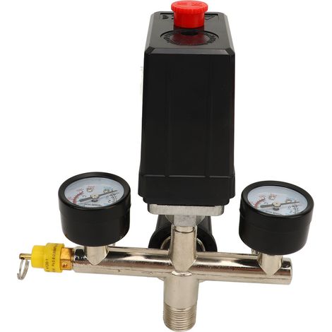 Pressostat pour compresseur d'air 0 à 180 PSI, régulateur de pression précis avec manomètre (1/5)