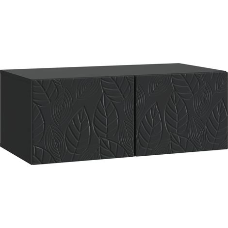 Mueble de TV de pared 78,5 x 41 x 30 cm Negro