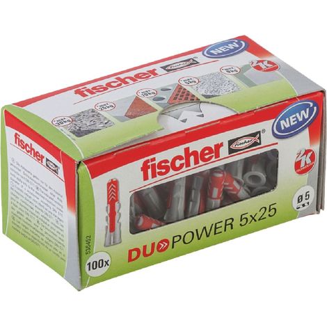 FISCHER Universaldübel Duopower 5x25 LD (100 Stk)