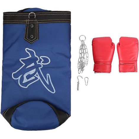 Sac de frappe suspendu pour enfants, entraînement fitness, boxe thaï et taekwondo, sac vide rembourrable, modèle Sanda, équipement de combat à vide (1/5)