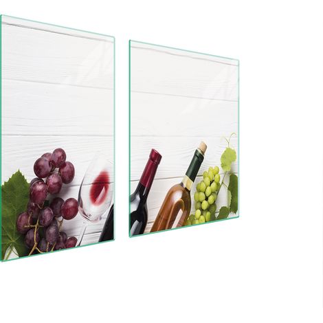 Assiette en verre et planche à découper 100x52 vin (1/5)