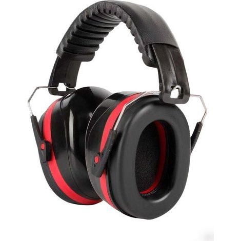 Protection auditive, bouchons d'oreille, casque antibruit 32 dB avec arceau réglable, idéal pour le tir, la construction, le travail du bois et l'industrie. (1/5)
