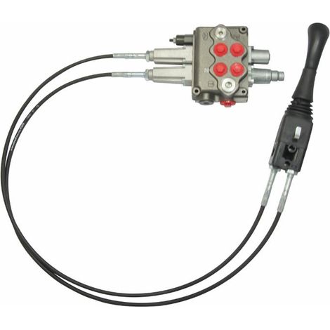 Distributore Walvoil SD5 2 Leve Doppio Effetto 40L Leva Cloche Cavi 1500mm (1/5)