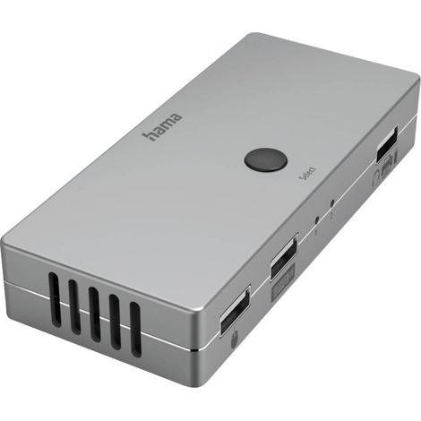 Hama Connect2Switch Commutateur KVM, câble inclus, 4 ports (1/4)