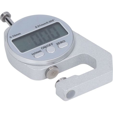 Digitales Dickenmessgerät 0 bis 10 mm mit automatischer Abschaltfunktion und Umrechnungstaste (1/5)