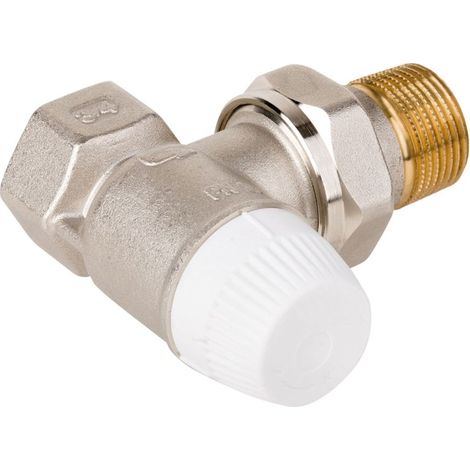 Thermostatventilkörper H Messing, vernickelt Eck, 1/2'' (1/3)