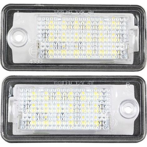 2 luces LED para matrícula Audi Q7 06-09 (1/4)