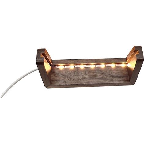 Cadre d'affichage lumineux en bois en forme de U de 5 pouces avec LED intégrée (1/5)