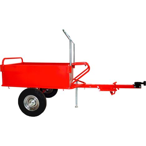Bricoferr Remolque Mini para Motoazada y Motocultores – Capacidad Máxima 200 kg