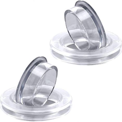 ensembles de protections en silicone pour trous de parasol, avec butée et bouchon, pour table ou pied de parasol (transparents). (1/5)