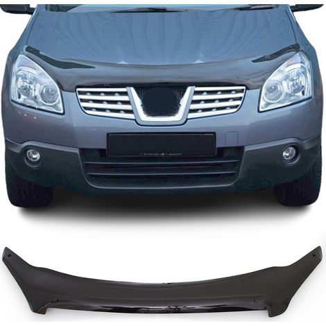 Déflecteur de Capot Compatible avec Nissan Qashqai 2007-2010 en Acrylique Noir (1/5)