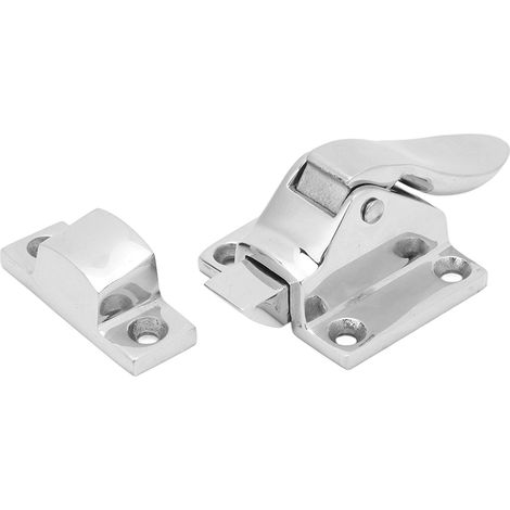 Verrou de porte marin 2 pièces 48x38mm, loqueteau en acier inoxydable 316 pour armoire, fermeture verrouillable pour bateau, yacht et camping-car (1/5)