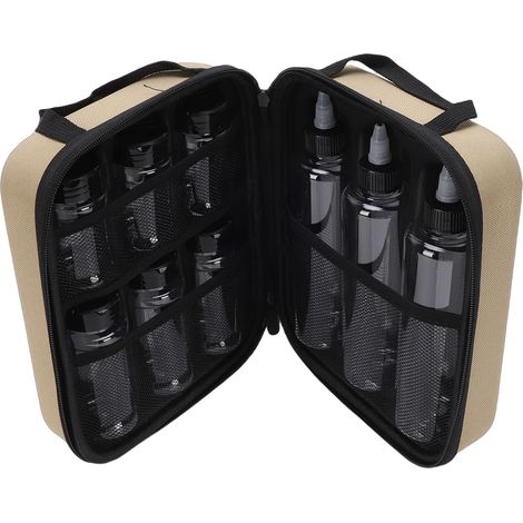 Kit de contenants à épices portables en PET de 100 ml et 150 ml, comprenant des flacons de 300 ml et un sac de rangement en EVA, idéal pour le camping en plein air. (1/5)