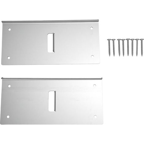 Lot de 2 supports d'extension de courrier en acier inoxydable pour poteaux en bois 4x4 Compatibilité de conception fine 212,09 cm/83,5 pouces Connecteur de mise à niveau de hauteur de boîte aux lettre (1/5)