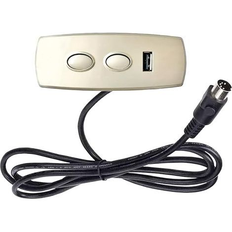 Contrôleur inclinable pour Fauteuil inclinable électrique Ascenseur Électrique Canapé Chaise de Loisirs 2 Boutons Commande 1 Moteur (avec Chargeur USB 5V 2A) (1/5)