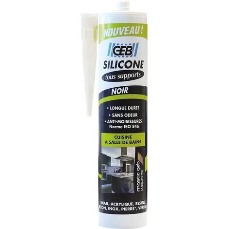 Silicone per tutte le superfici: nero, 280 ml