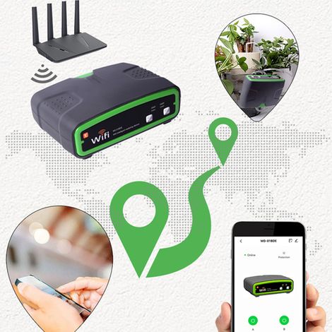 Système d'arrosage automatique pour plantes, kit d'irrigation goutte à goutte d'intérieur pour 20 plantes en pot avec télécommande via application, minuterie programmable et distribution précise. (1/5)